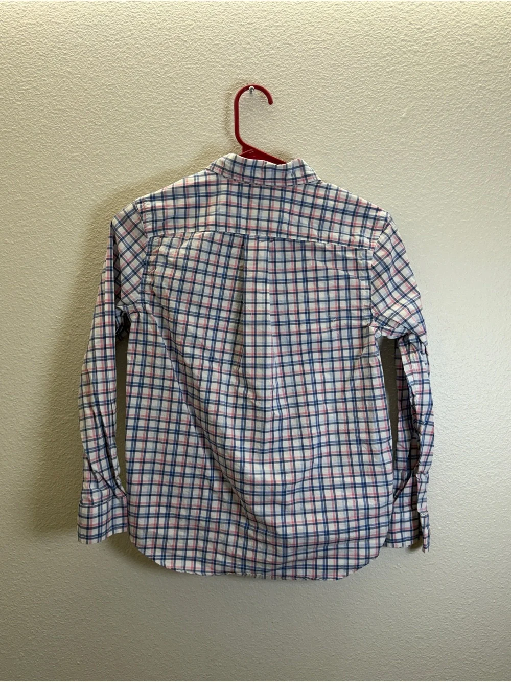 Ralph Lauren White, Blue & Pink Plaid Button-Down Shirt